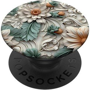 Rose Flowers Watercolor Flowers Design Floral Garden Women Swappable PopSockets